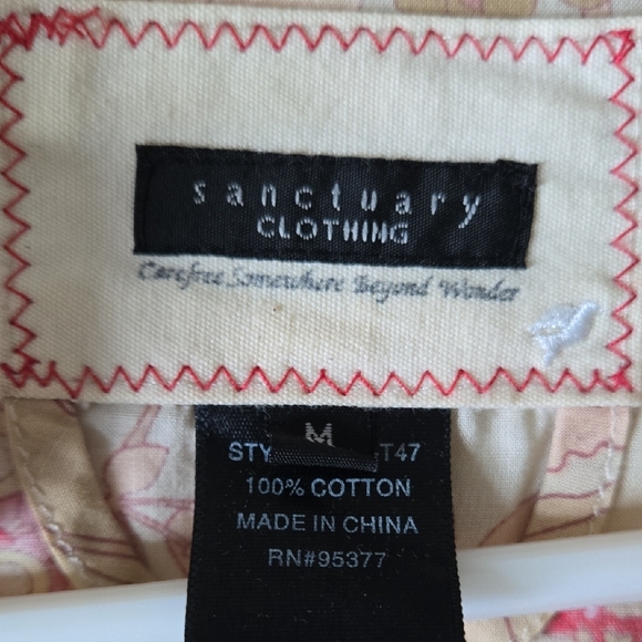 Sanctuary Pink and Cream Floral Blouse - Picture 2 of 4